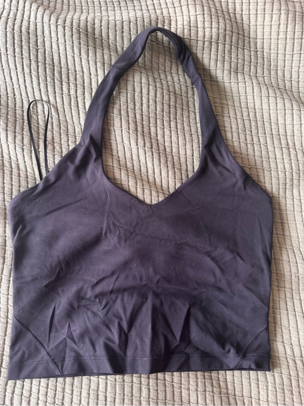 lululemon athletica align black Halter Crop Top
